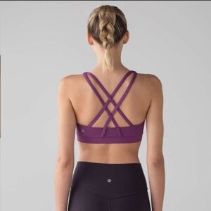 Lululemon energy bra dark mystic purple size 6